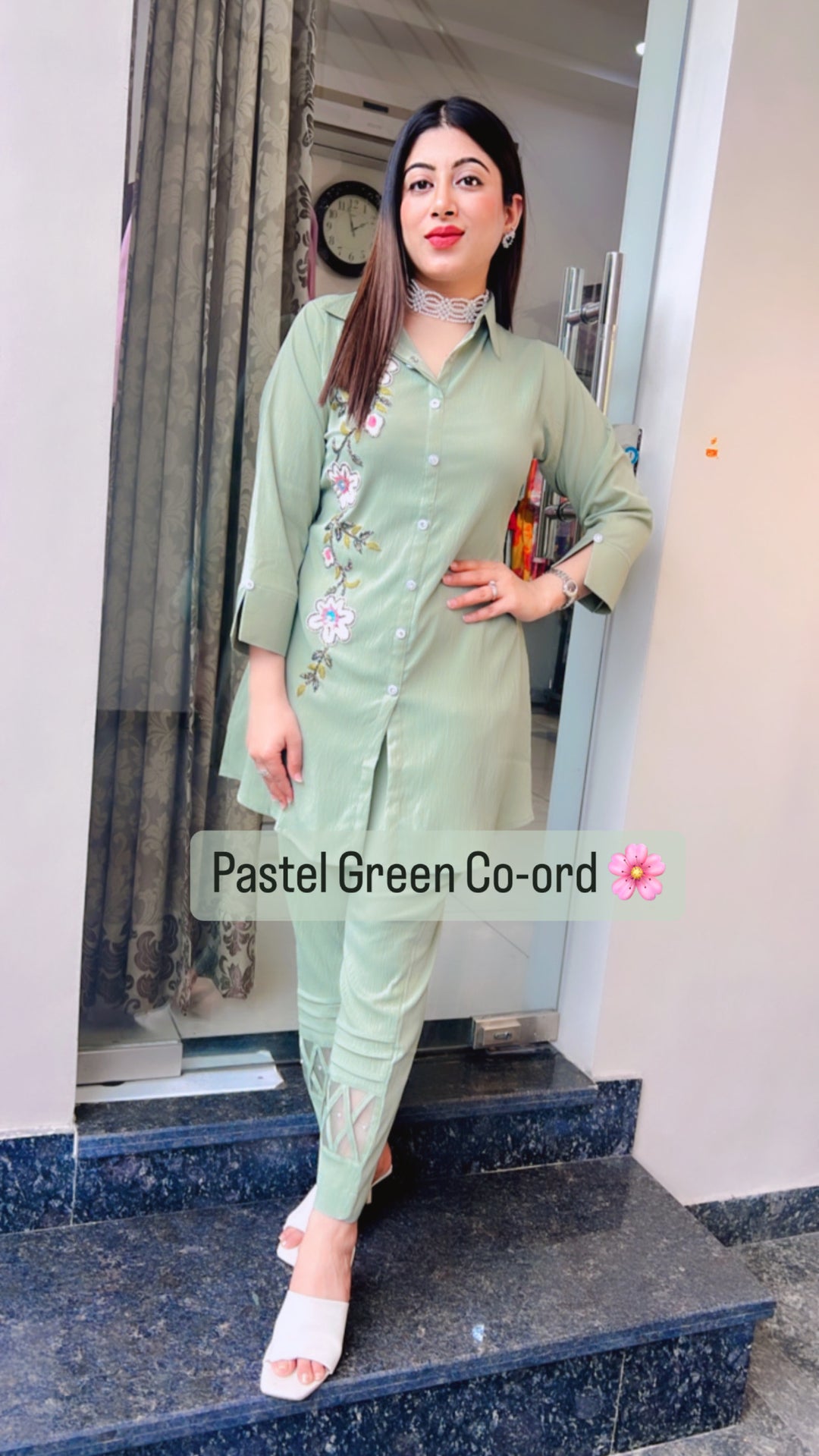 GREEN CO-ORD SET - AR 5658