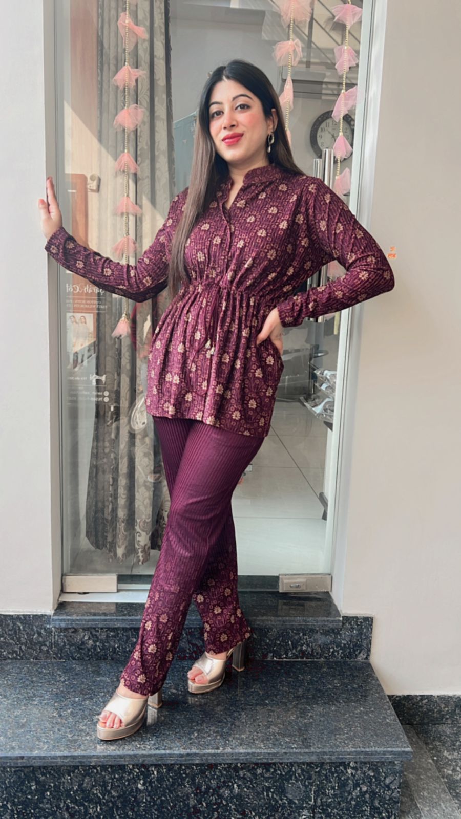 WINE COLOR WINTER CO-ORD