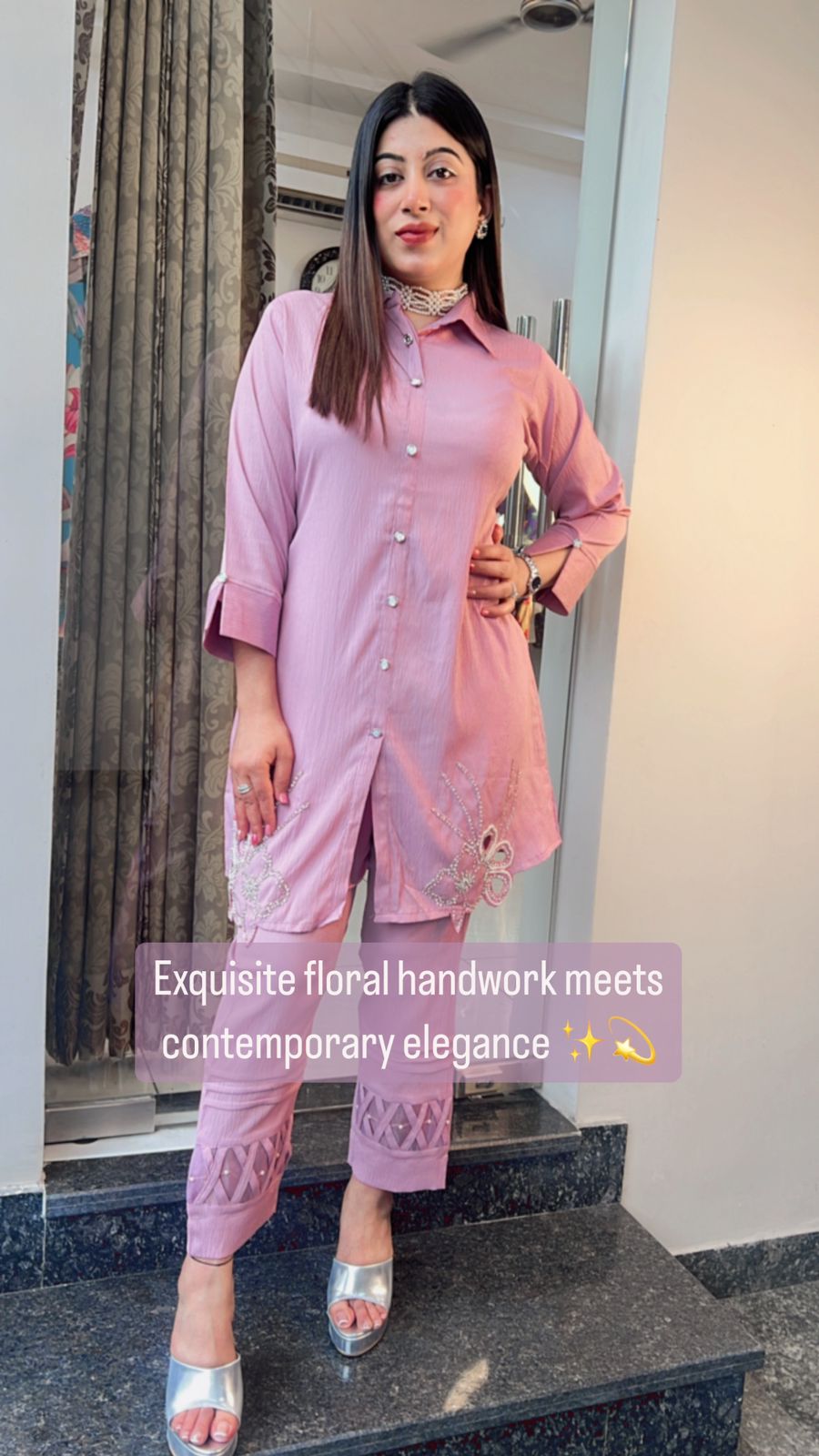 FLORAL HANDWORKED CO-ORD