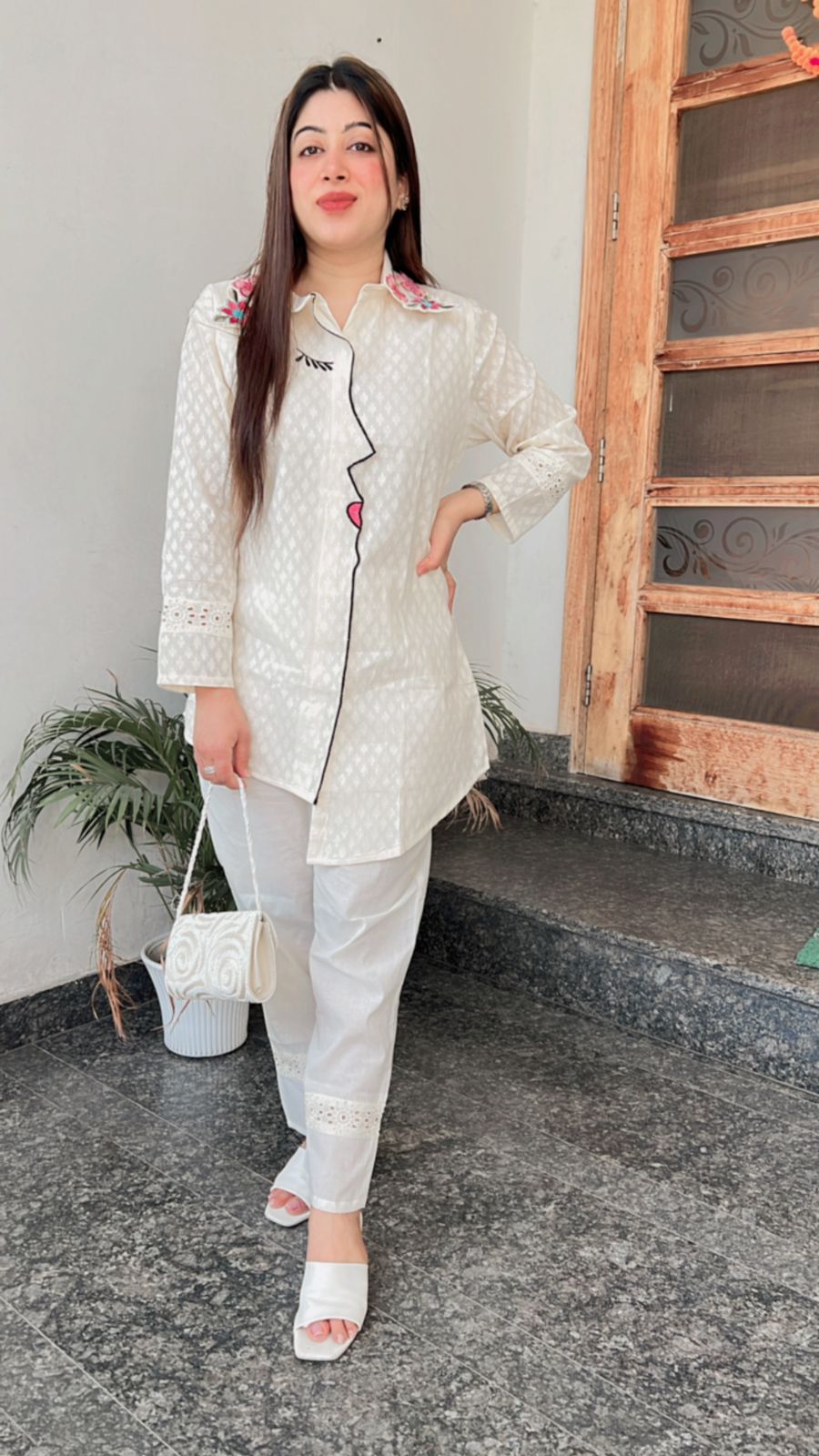 WHITE COTTON CO-ORD