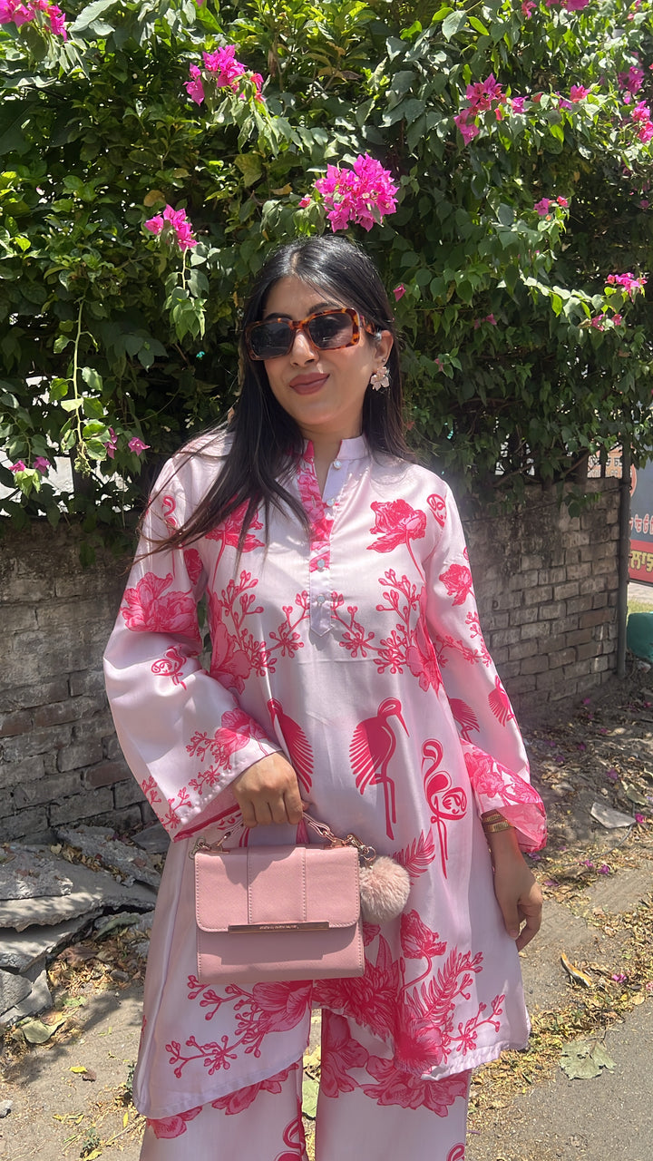"aivi"-floral printed co-ord