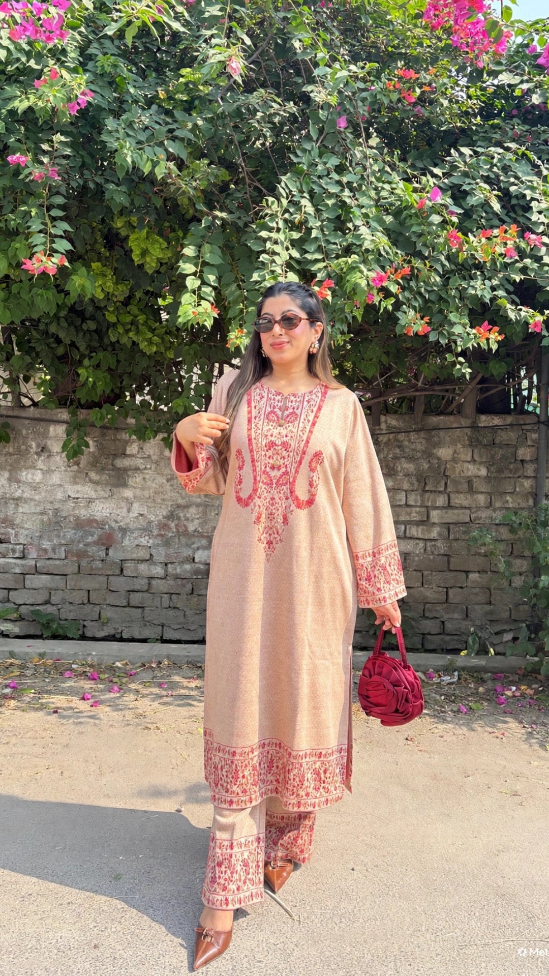 "AMANI"-PURE WOOLEN PHERAN SET
