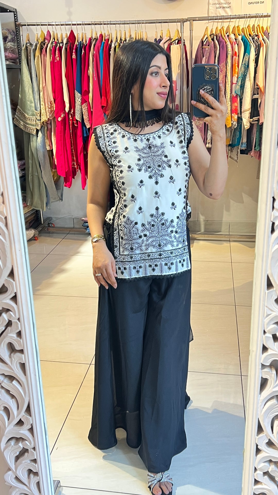 "HIYA"-3 PC INDO WESTERN  SET