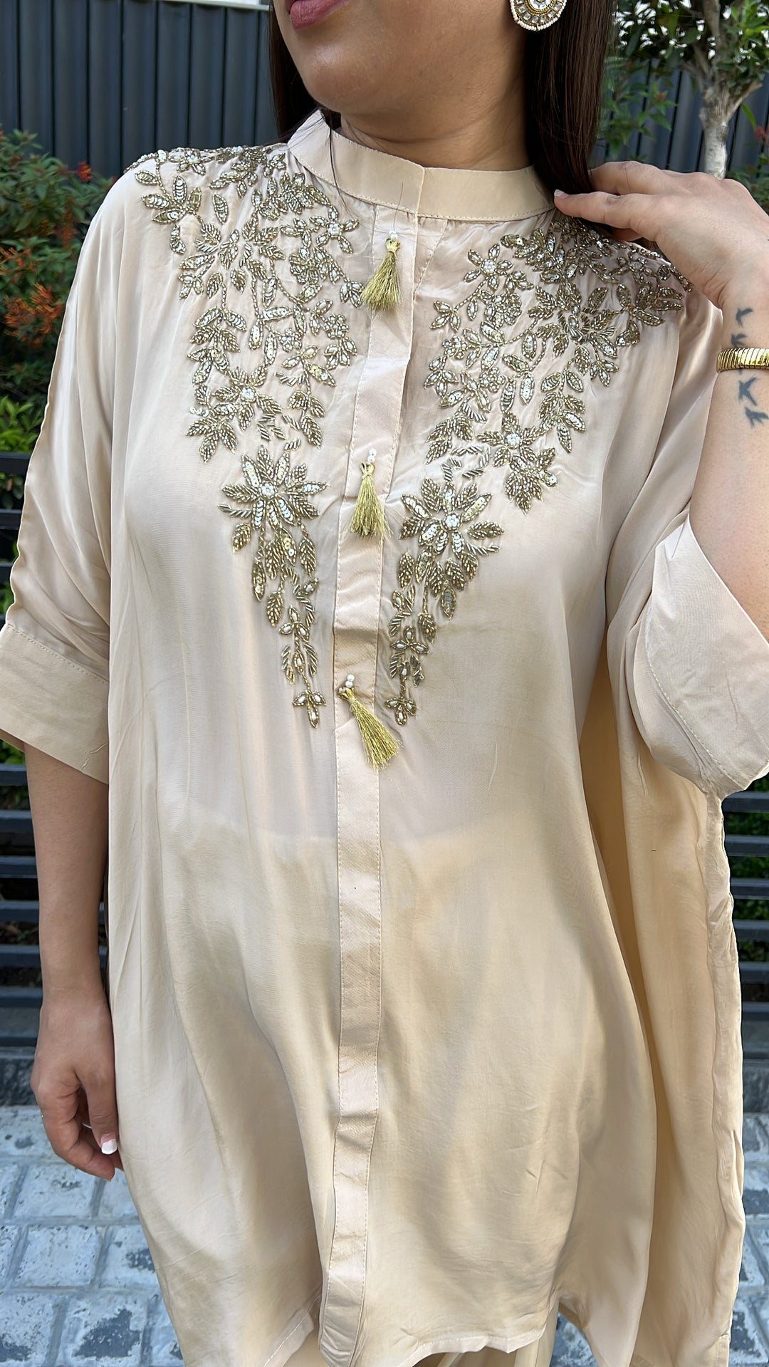 Crepe Handworked Set