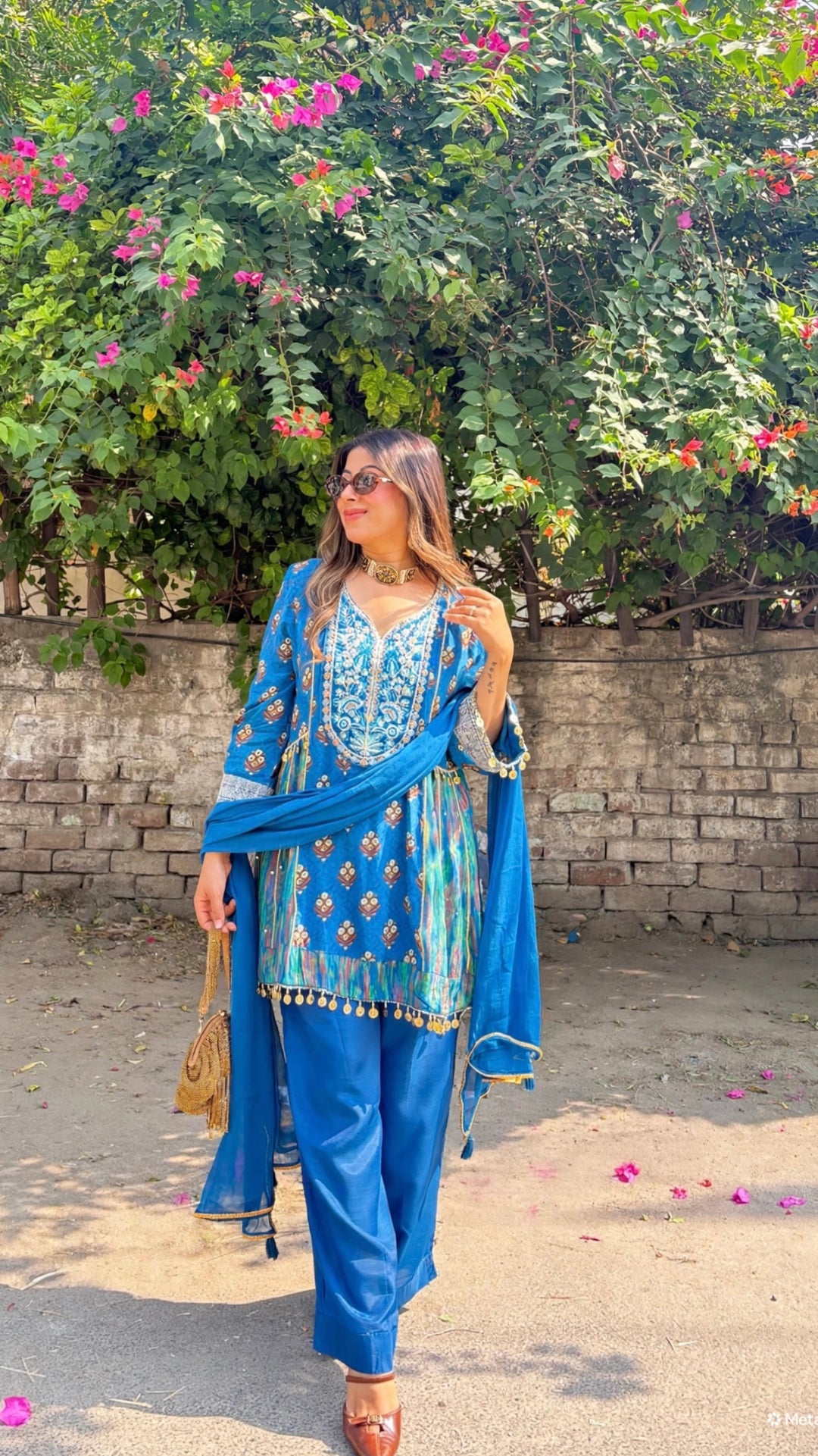 "Hafsa"-festive three piece set