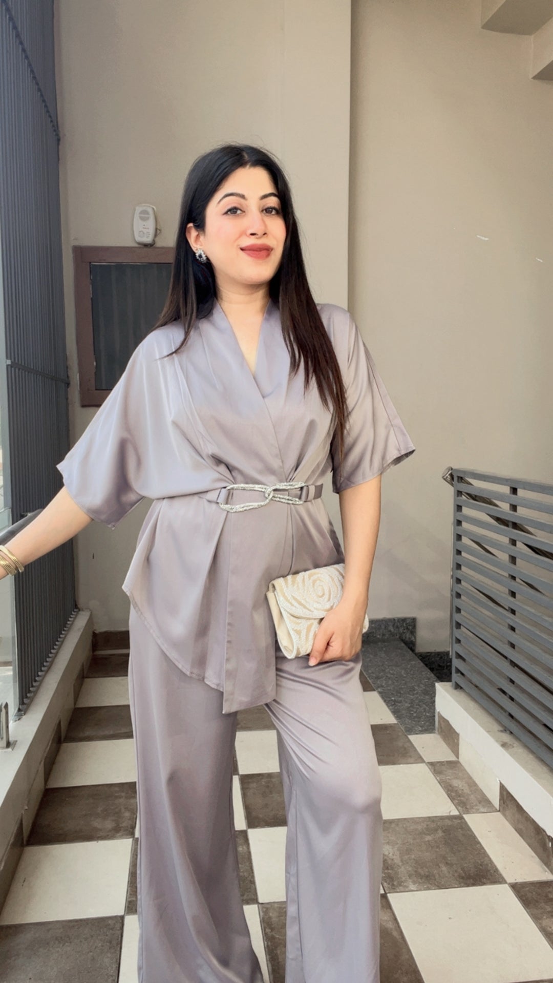 "KIM"-TWO PIECE SET WITH BELT
