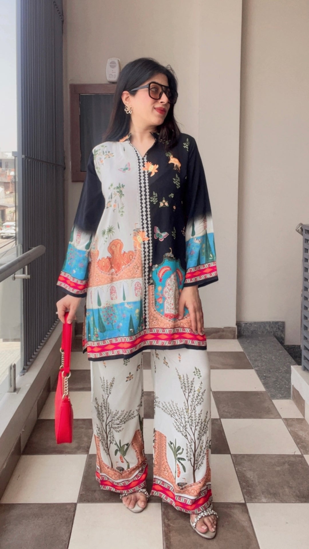 "HIYA"-PRINTED SUMMER CO-ORD