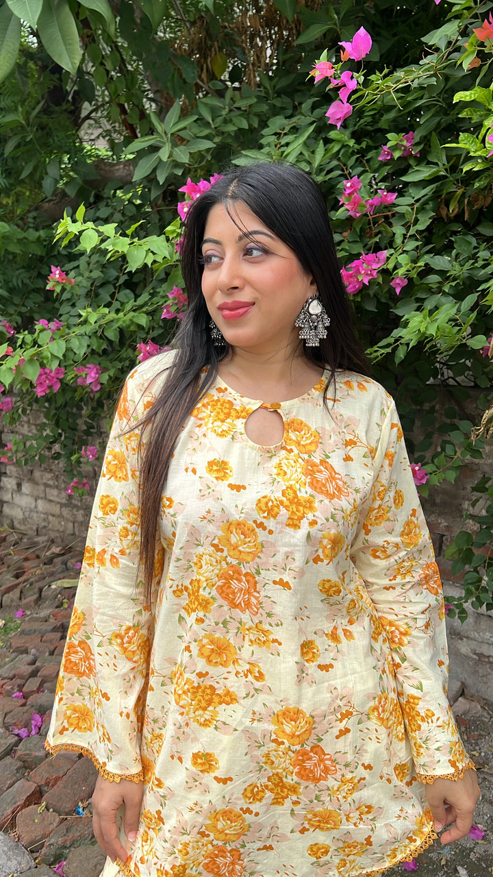 "hoor"-floral farshi set
