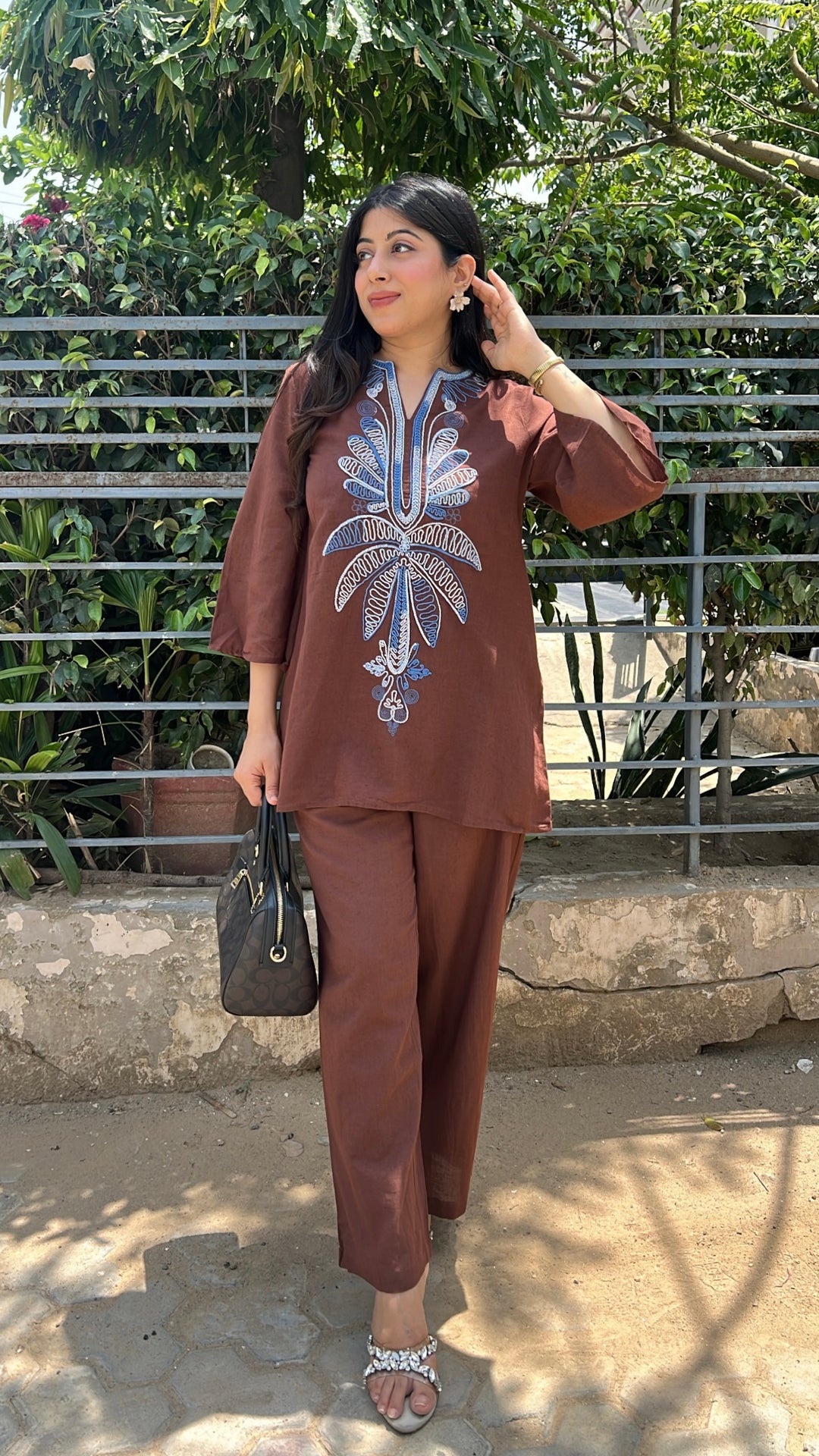 "MARIA"-TWO PIECE EMBROIDERY SET