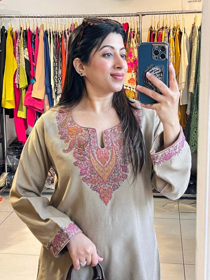 "ISHNIYA"-WINTER EMBROIDERED CO-ORD