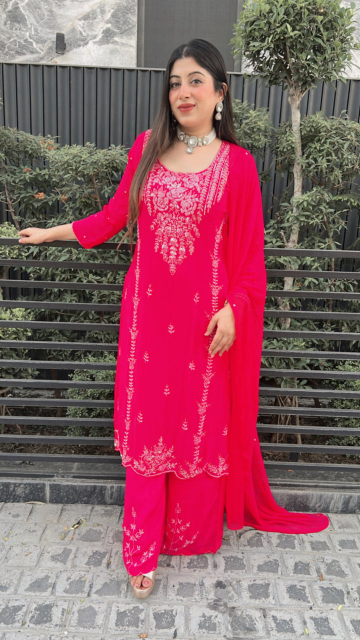 VIHANI-FESTIVE HANDWORK THREE PIECE SUIT SET