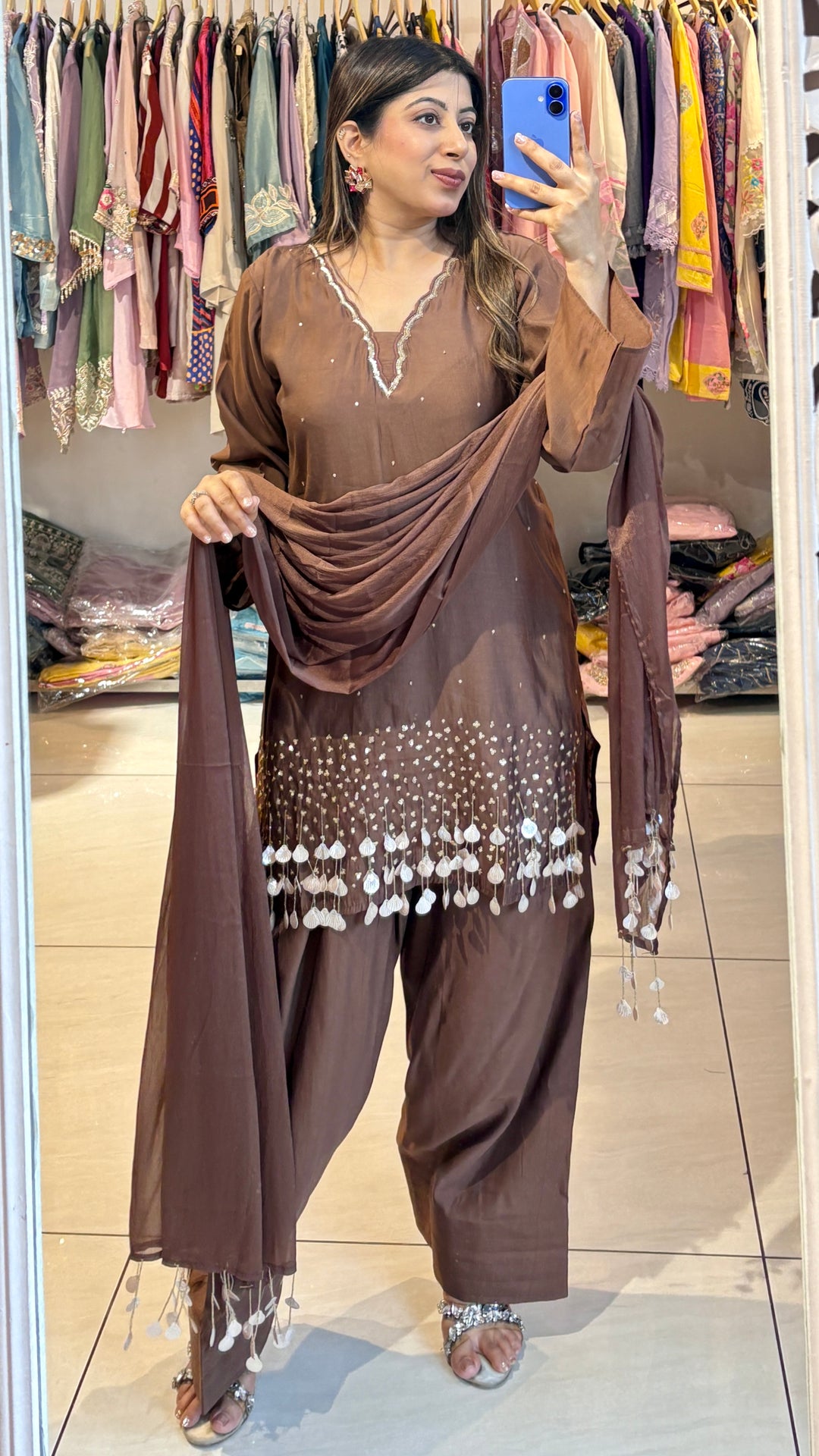 "aasmi"-festive embellishded three piece suit