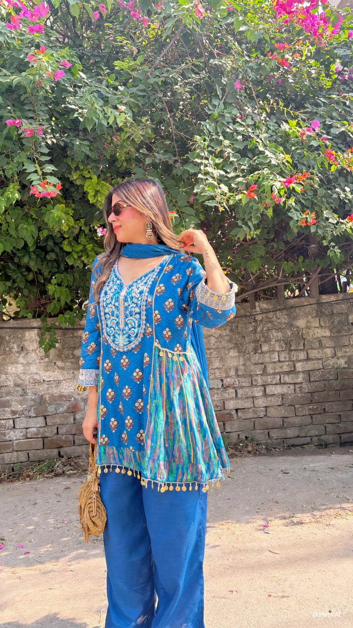 "Hafsa"-festive three piece set