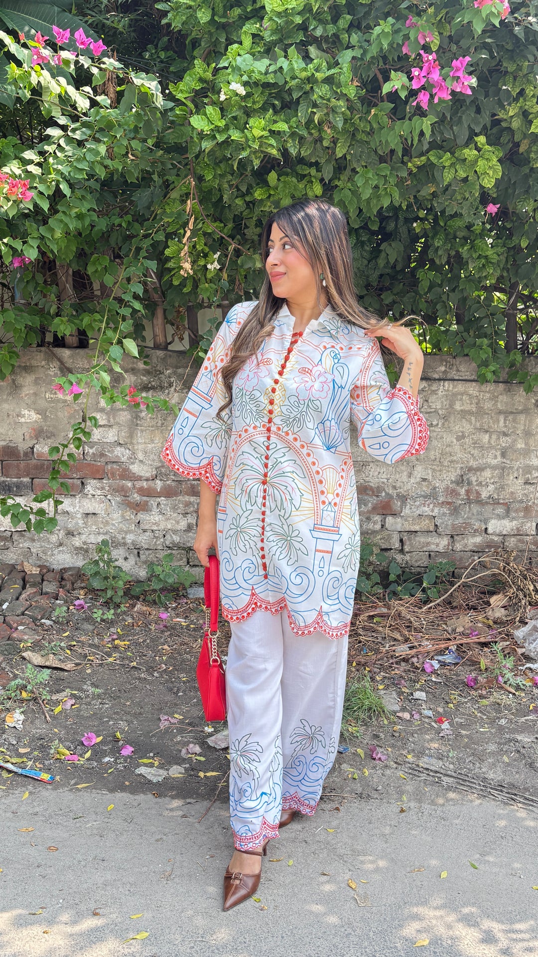 "Lara"-Printed two piece set