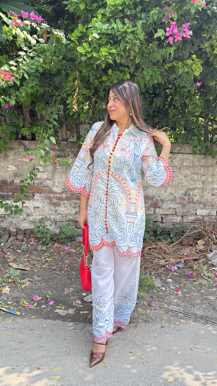 "Lara"-Printed two piece set