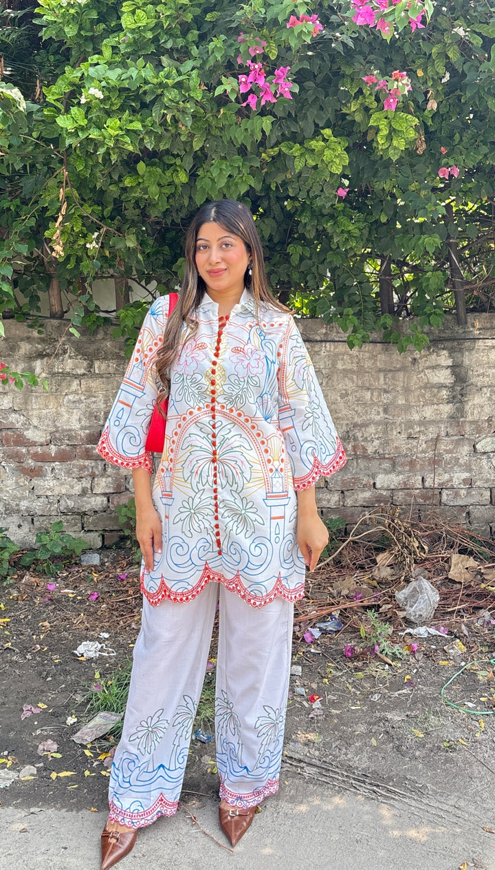 "Lara"-Printed two piece set