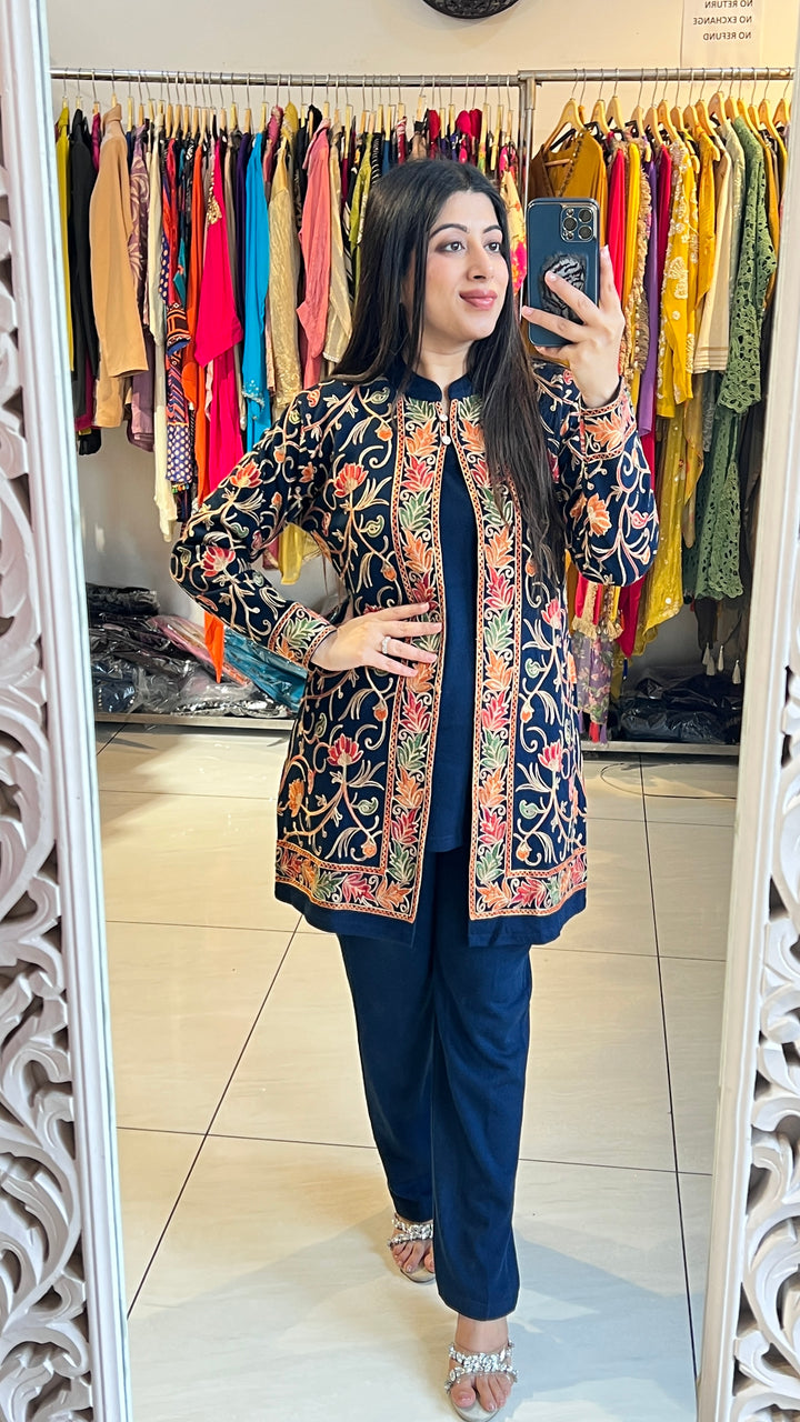 "TISHA"-3 PC WINTER EMBROIDERY CO-ORD