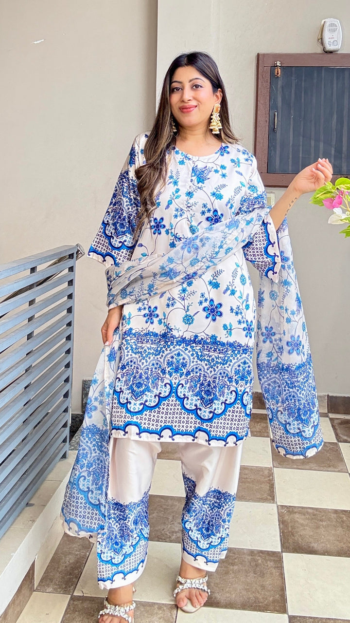 "lily"-PRINTED THEREE PIECE SET