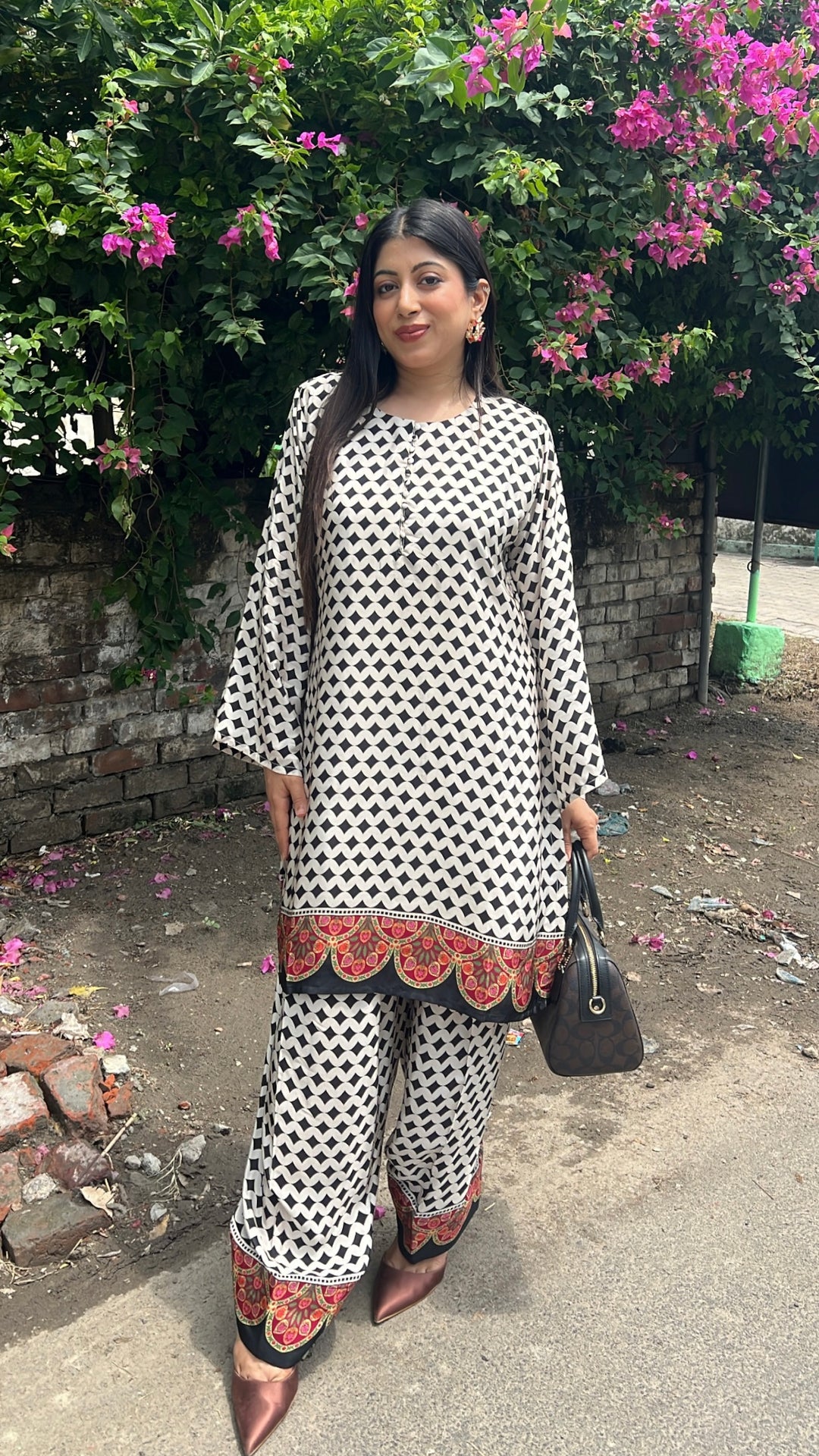 "VIBHA"-CREPE TWO PIECE SET