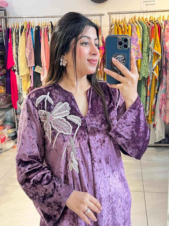"BANI"-HANDWORKED VELVET CO-ORD