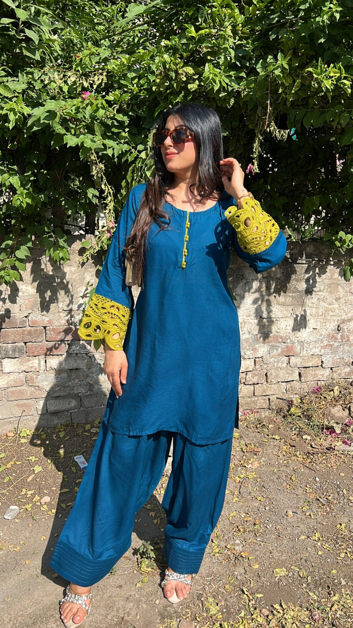 "ZULIE"-FARSHI SALWAR CO-ORD
