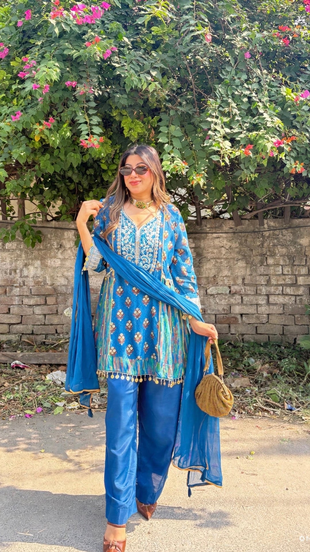 "Hafsa"-festive three piece set