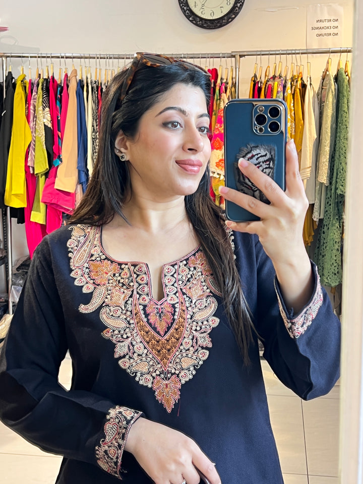 "ISHNIYA"-WINTER EMBROIDERED CO-ORD