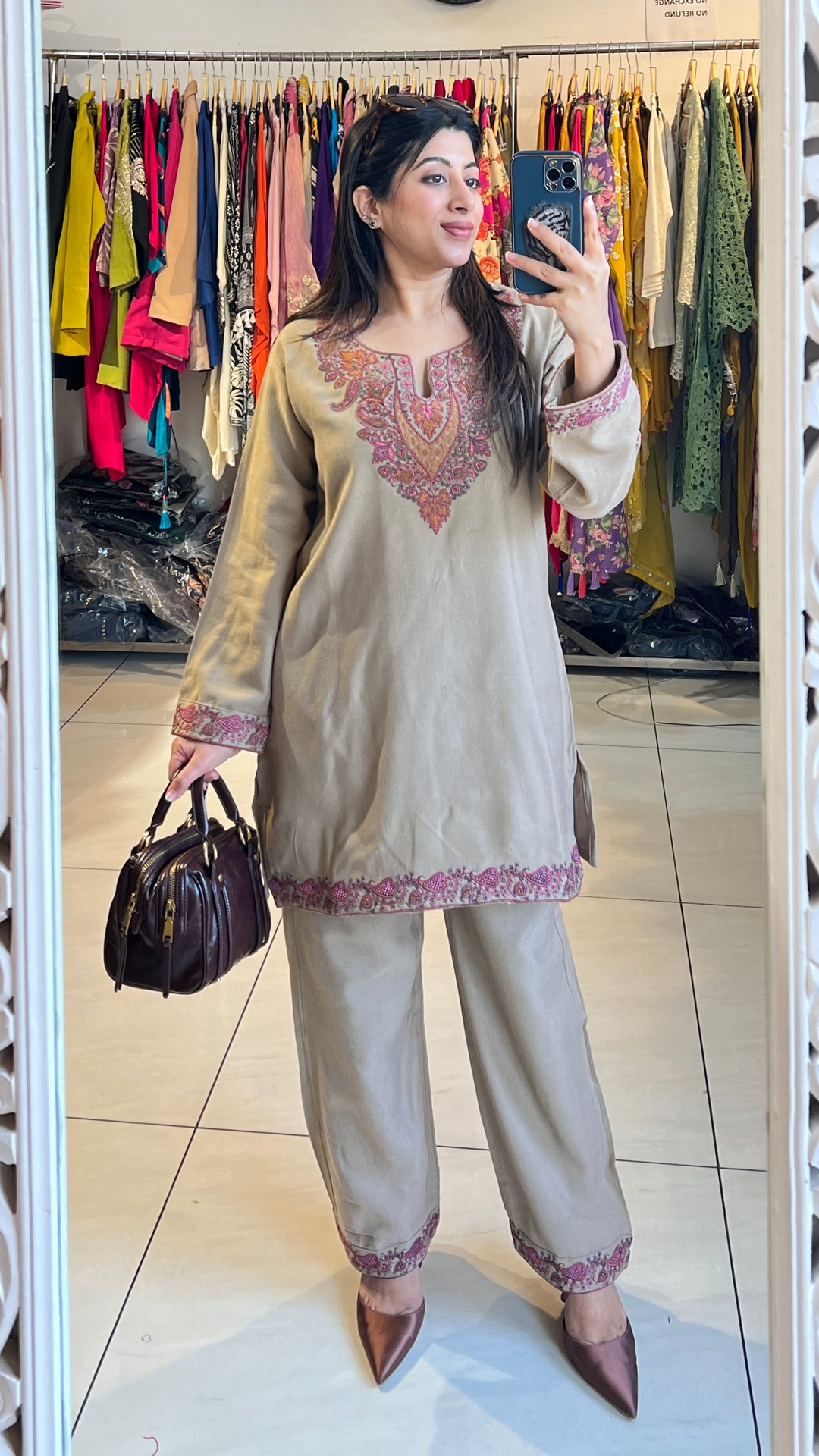 "ISHNIYA"-WINTER EMBROIDERED CO-ORD