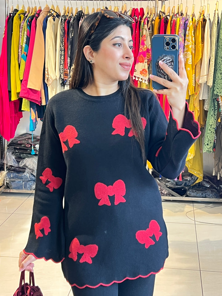 "MINI"-BOW KNITTED CO-ORD