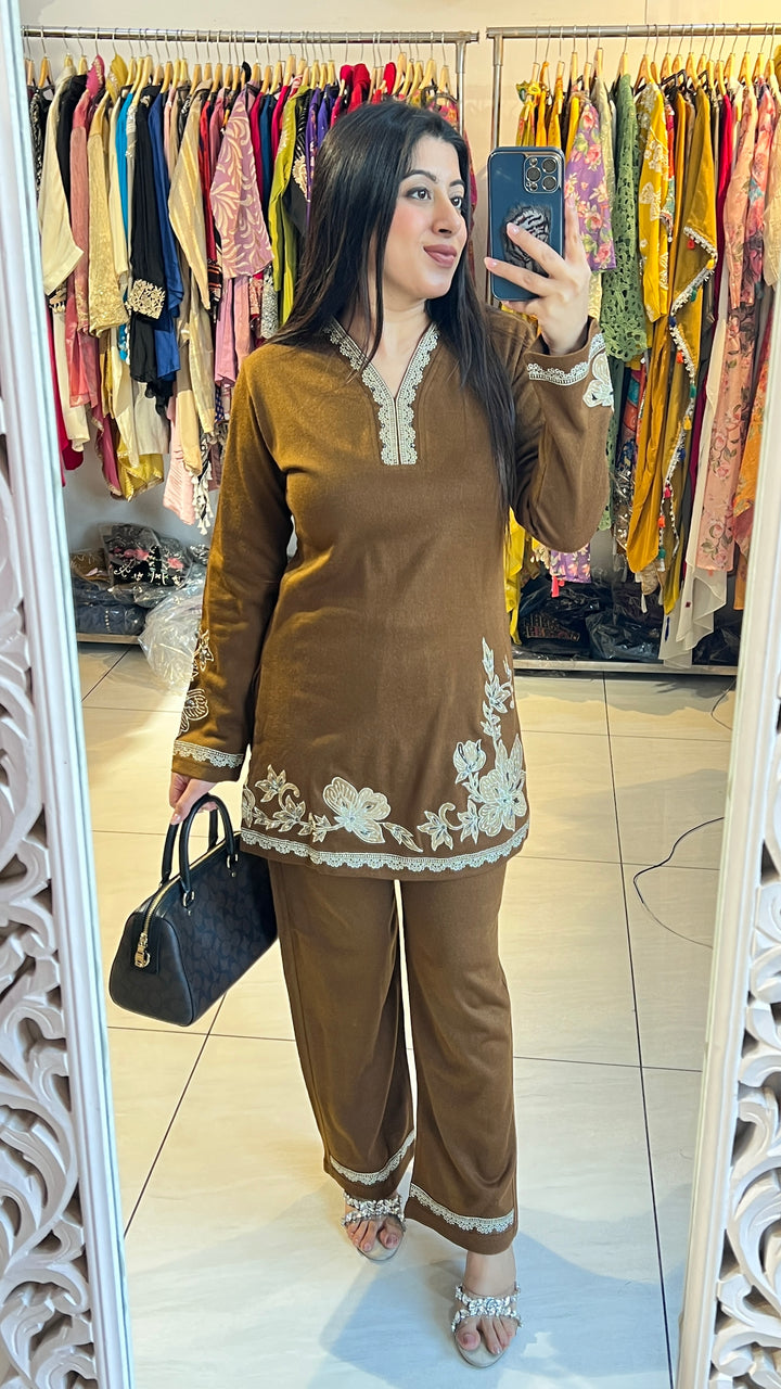 "TAKSH"-EMBROIDERY WOOLEN CO-ORD