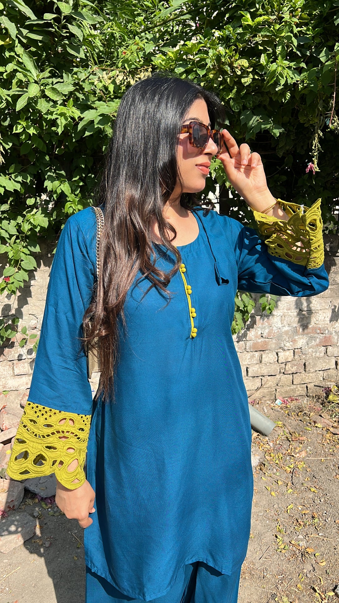 "ZULIE"-FARSHI SALWAR CO-ORD