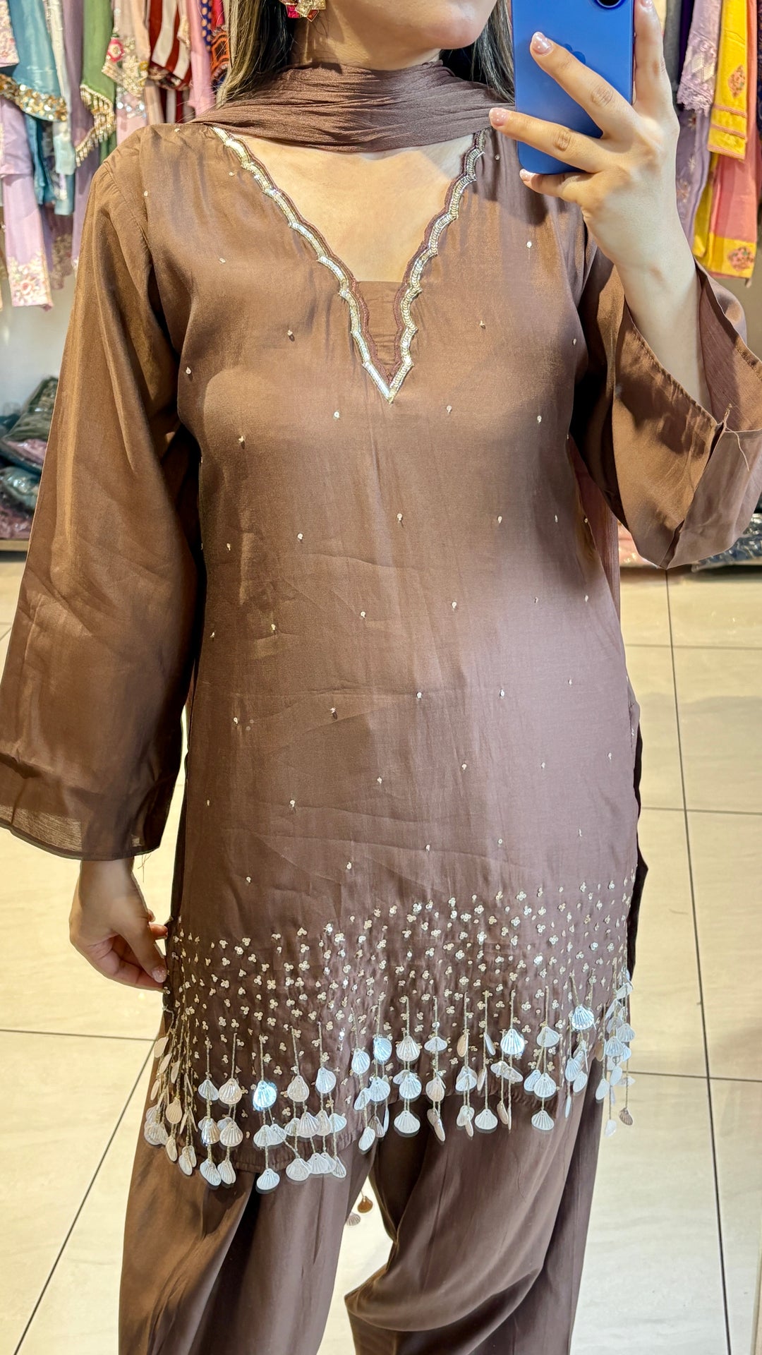 "aasmi"-festive embellishded three piece suit