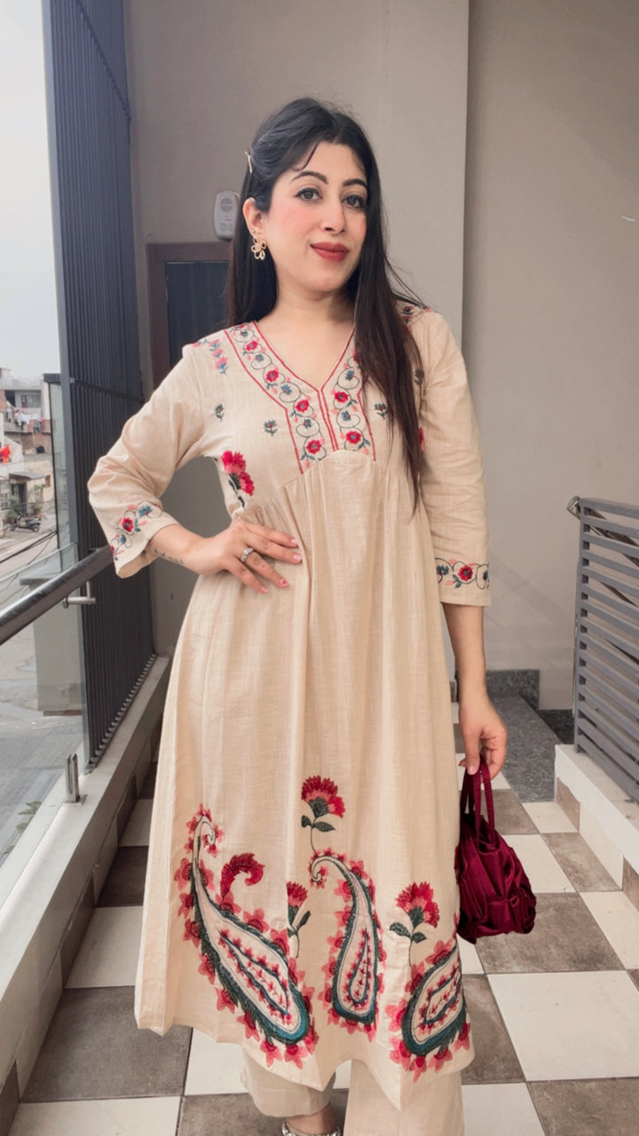 "SOFI"-FLORAL EMBROIDERY CO-ORD
