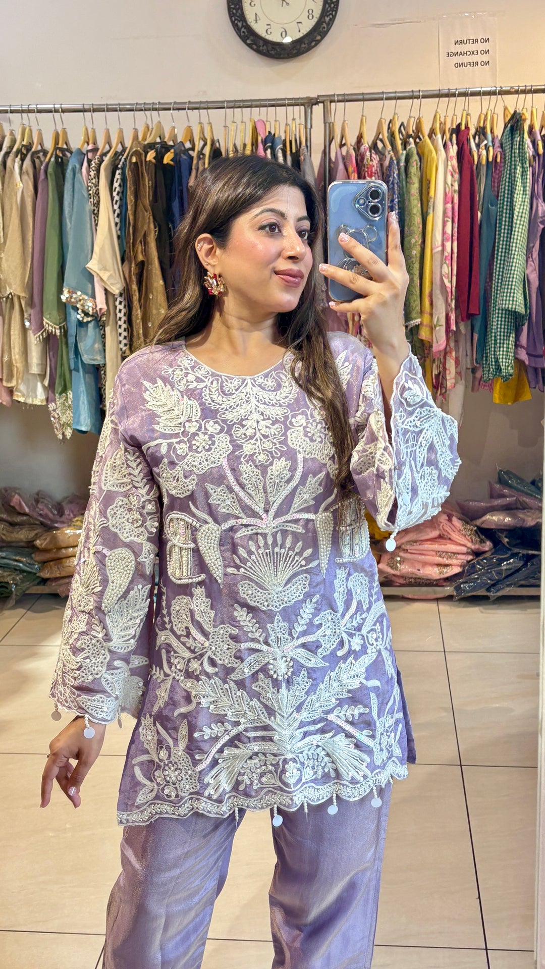 "ZOYA"-FESTIVE EMBELLISHED TWO PIECE SET
