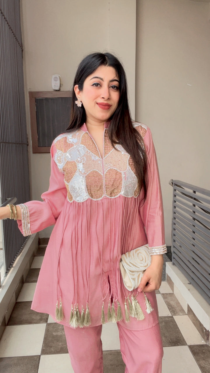"ADA"-TWO PIECE CO-ORD WITH HANDWORK