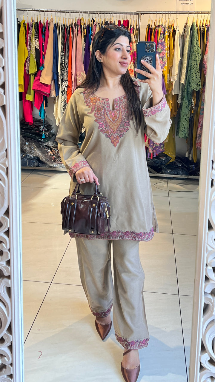 "ISHNIYA"-WINTER EMBROIDERED CO-ORD