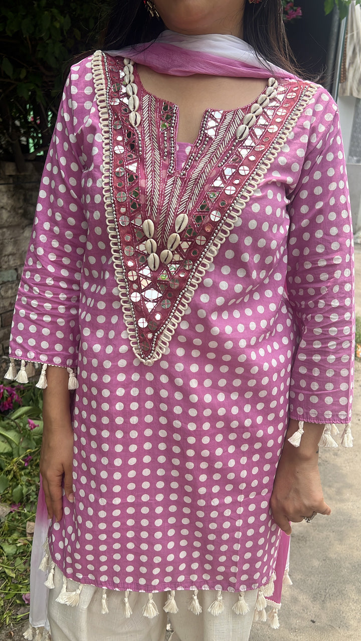 "laira"-festive farshi three piece set