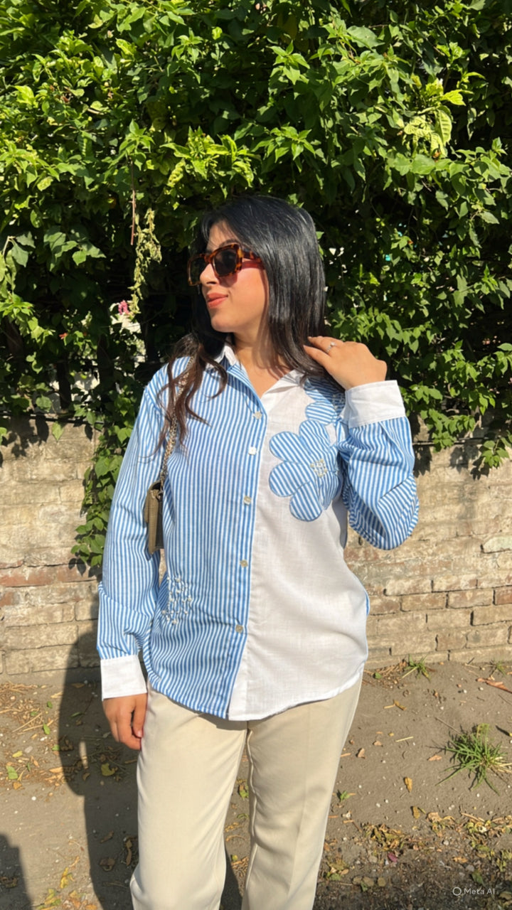 "iba"-floral shirt