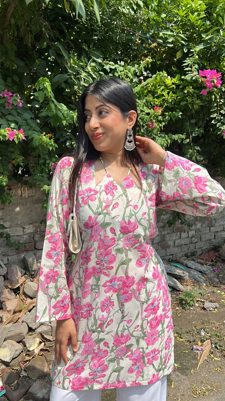 "isha"-floral two piece set