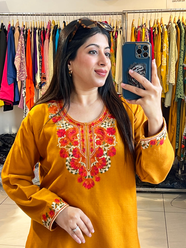 "KHIZAN"-KASHMIRI EMBROIDERY KURTI