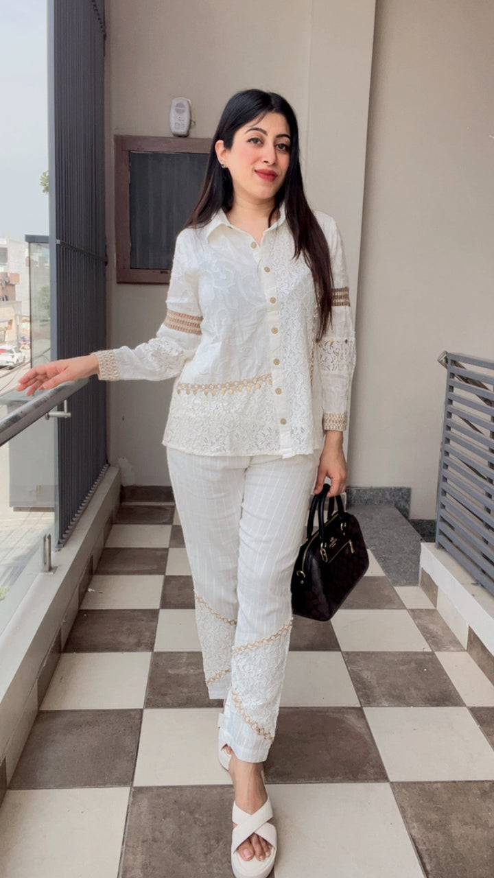 "LEVI"-WHITE SUMMER CO-ORD