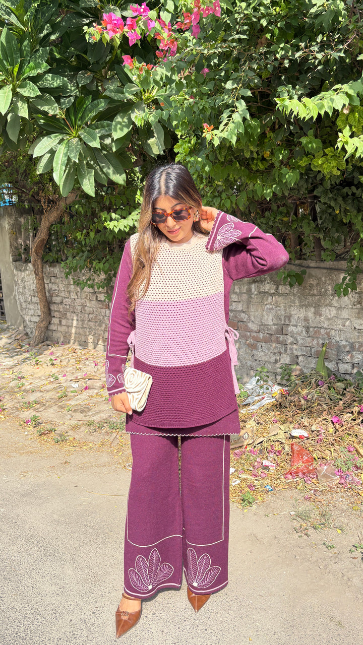 "Dua"-winter crochet three piece set