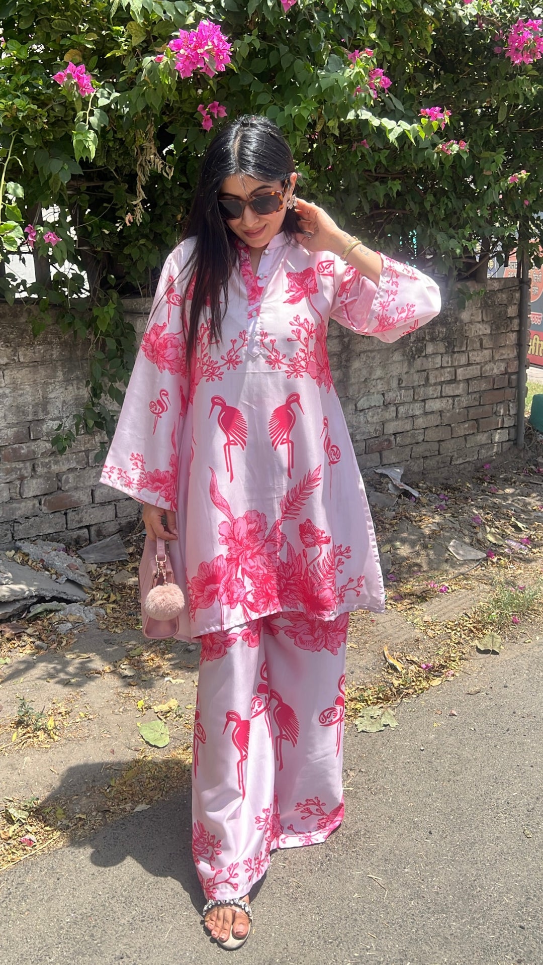 "aivi"-floral printed co-ord