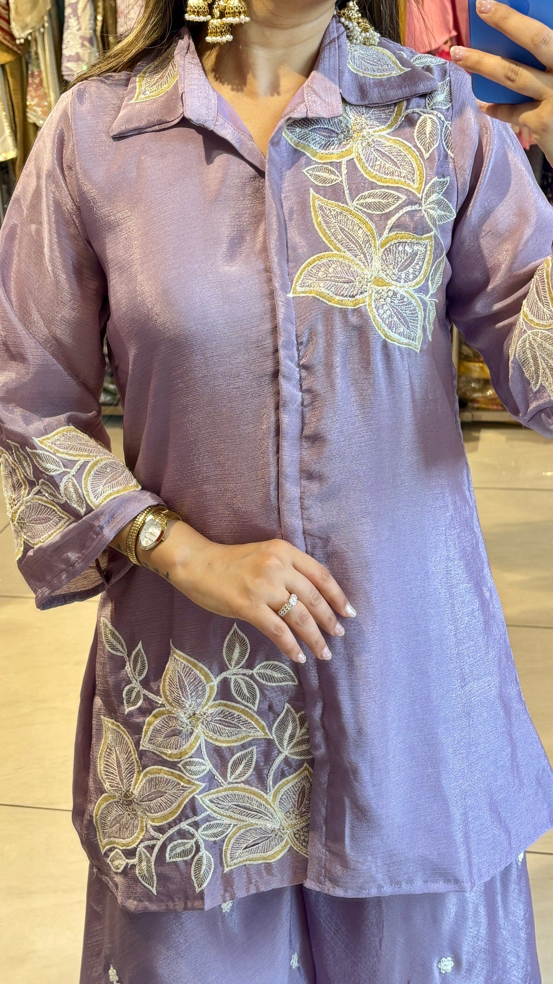 "meher"-festive embroidery two piece set