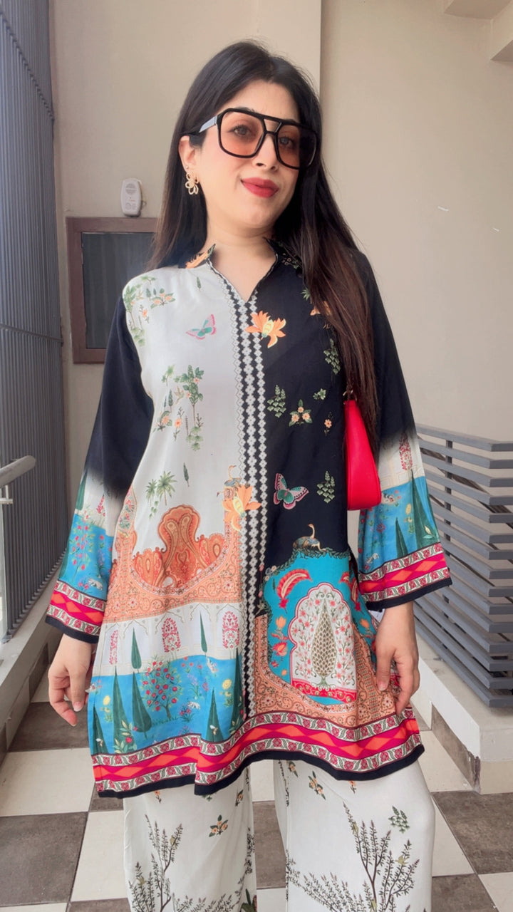 "HIYA"-PRINTED SUMMER CO-ORD