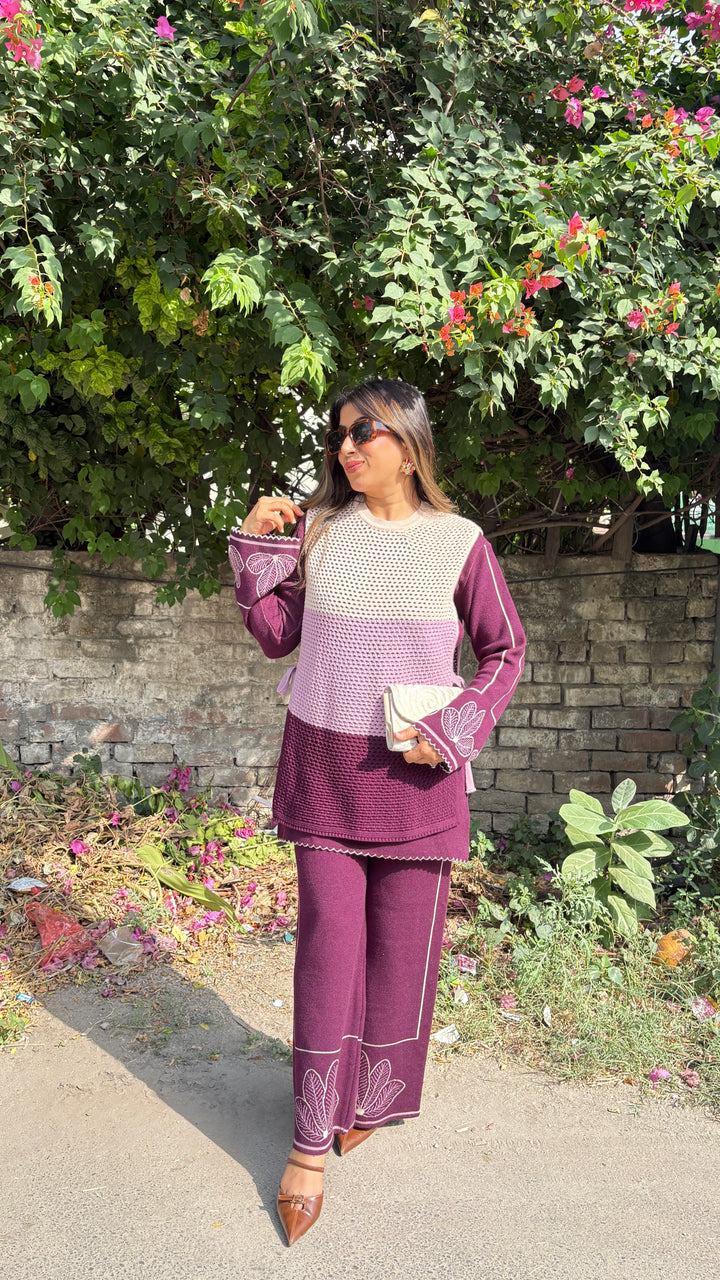"Dua"-winter crochet three piece set