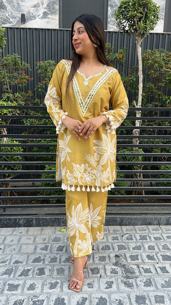 Yellow Mustard Festive Edit Co-Ord