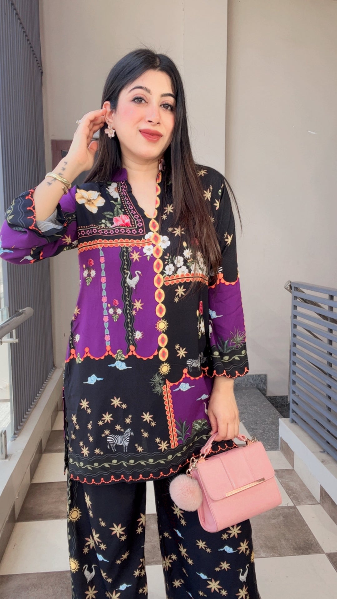 "HIYA"-PRINTED SUMMER CO-ORD