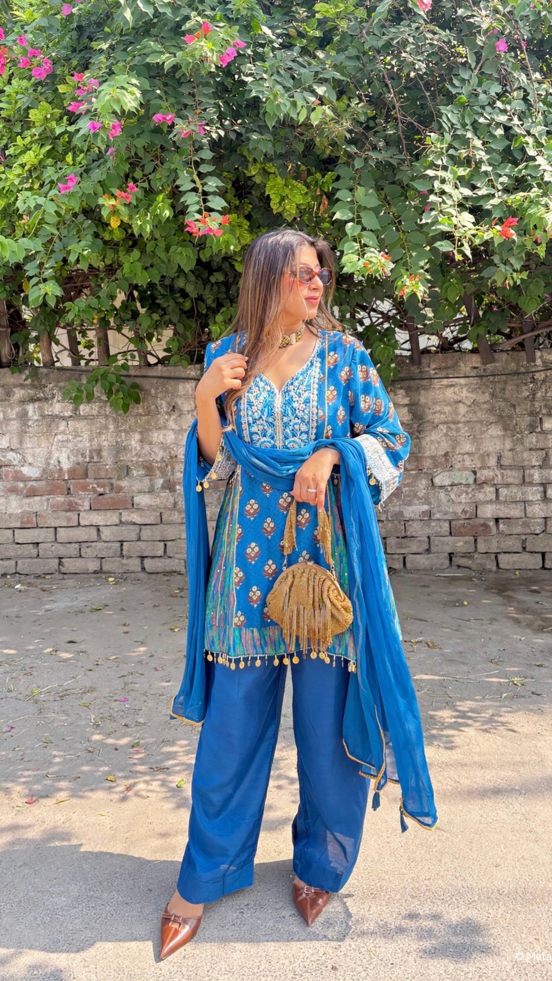 "Hafsa"-festive three piece set
