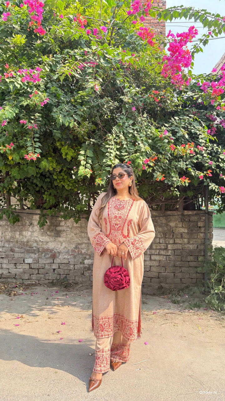 "AMANI"-PURE WOOLEN PHERAN SET